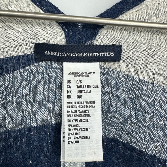 American Eagle Outfitters Striped Boho Kimono One Size Western - Picture 5 of 6